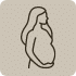 icone de grossesse épanouie